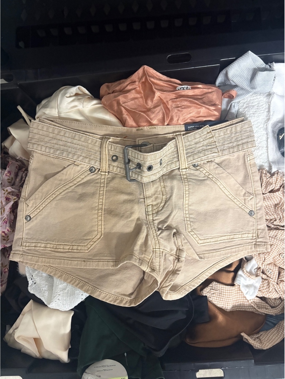 Brand new American eagles tan short low rise size 25 new with tags